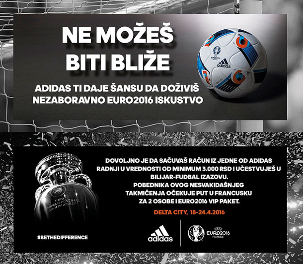 Adidas ti daje šansu da doživiš nezaboravno EURO2016 iskustvo!