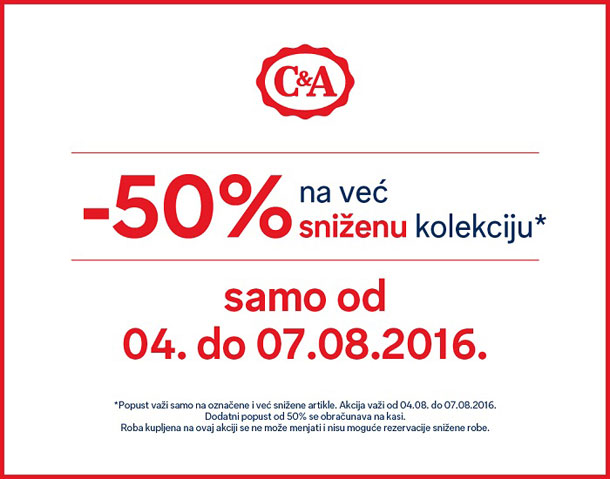 Sniženje u prodavnici C&A!