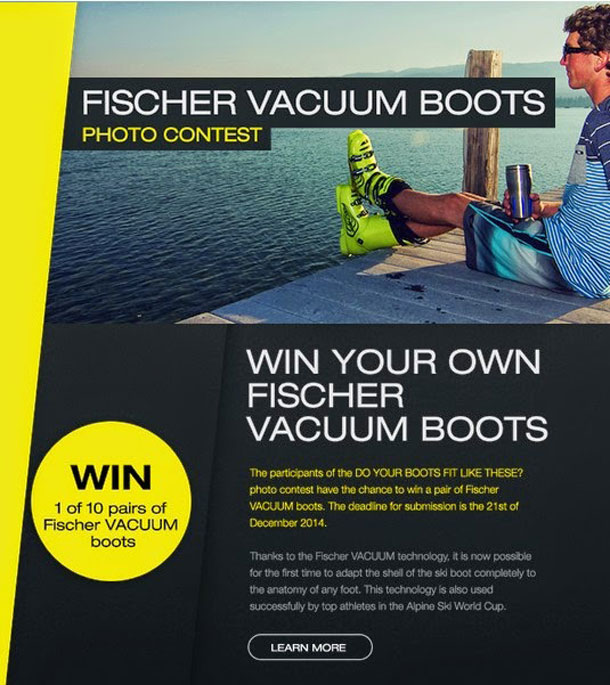 Fischer foto konkurs - Osvojite Vacuum ski cipele