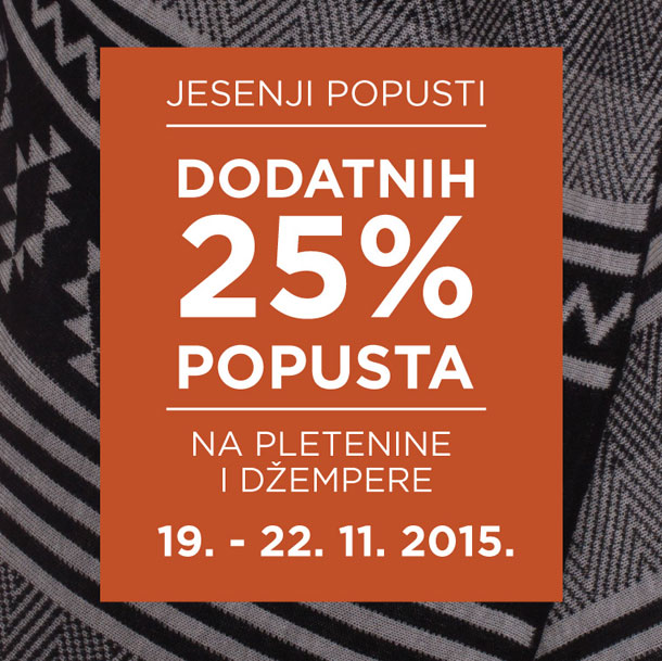 Snižene cene džempera u Sportini