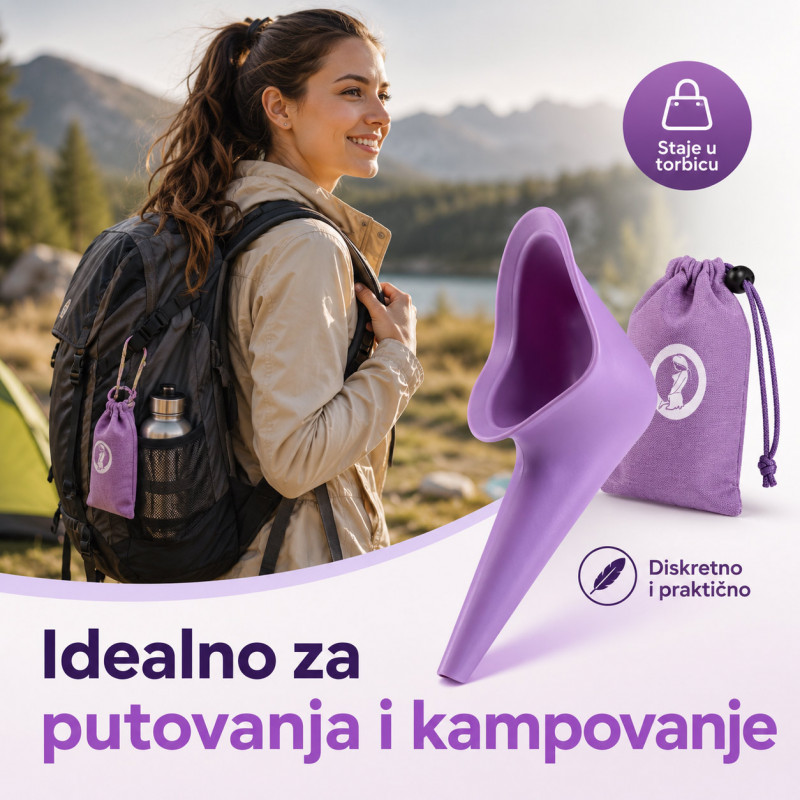 Prenosivi ženski urinal – diskretno rešenje za putovanja i javne toalete