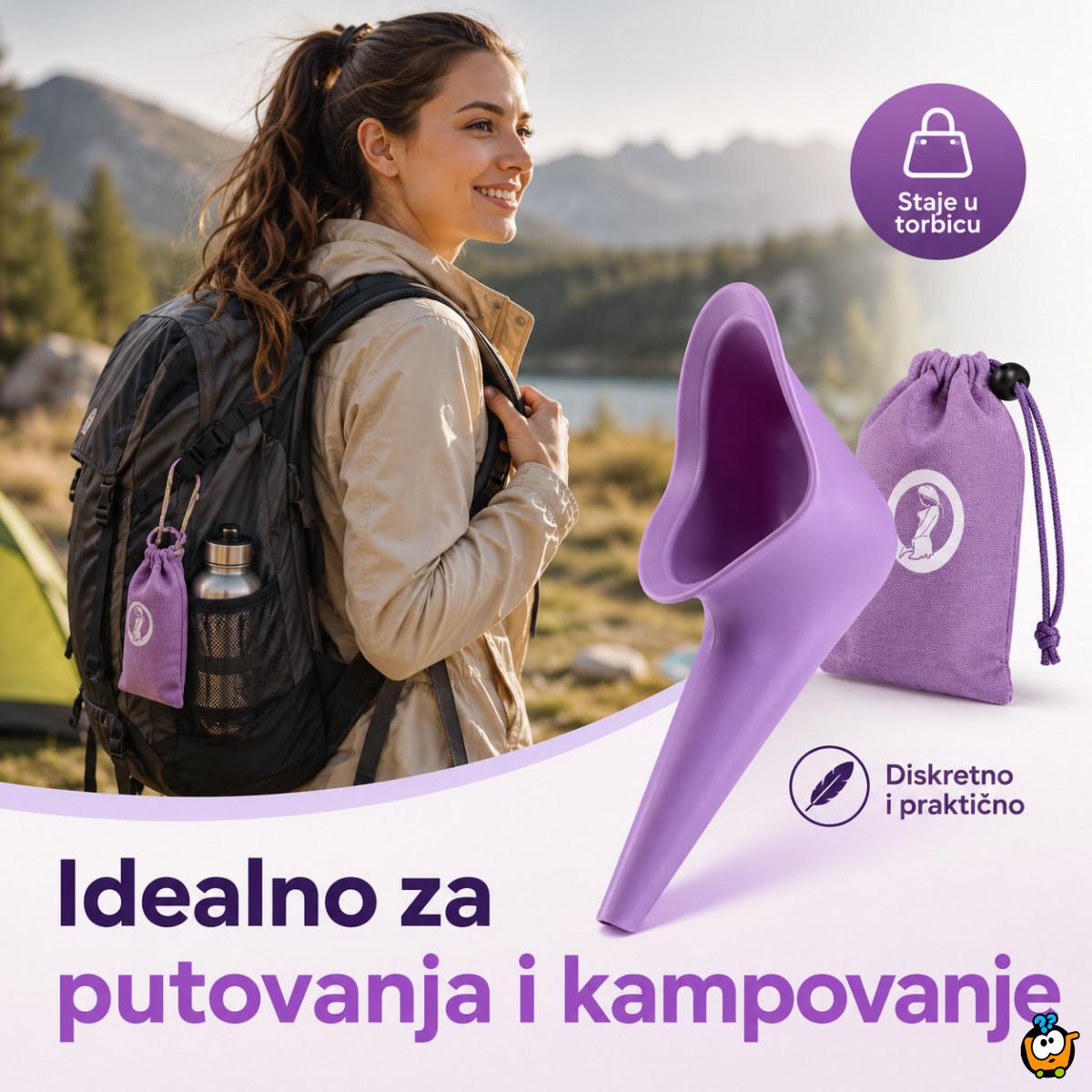 Prenosivi ženski urinal – diskretno rešenje za putovanja i javne toalete