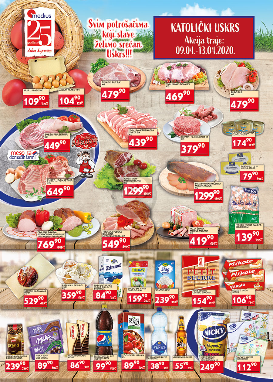 Medius Vikend Akcija Katolicki Uskrs 09 04 13 04 2020 Kuda U Kupovinu