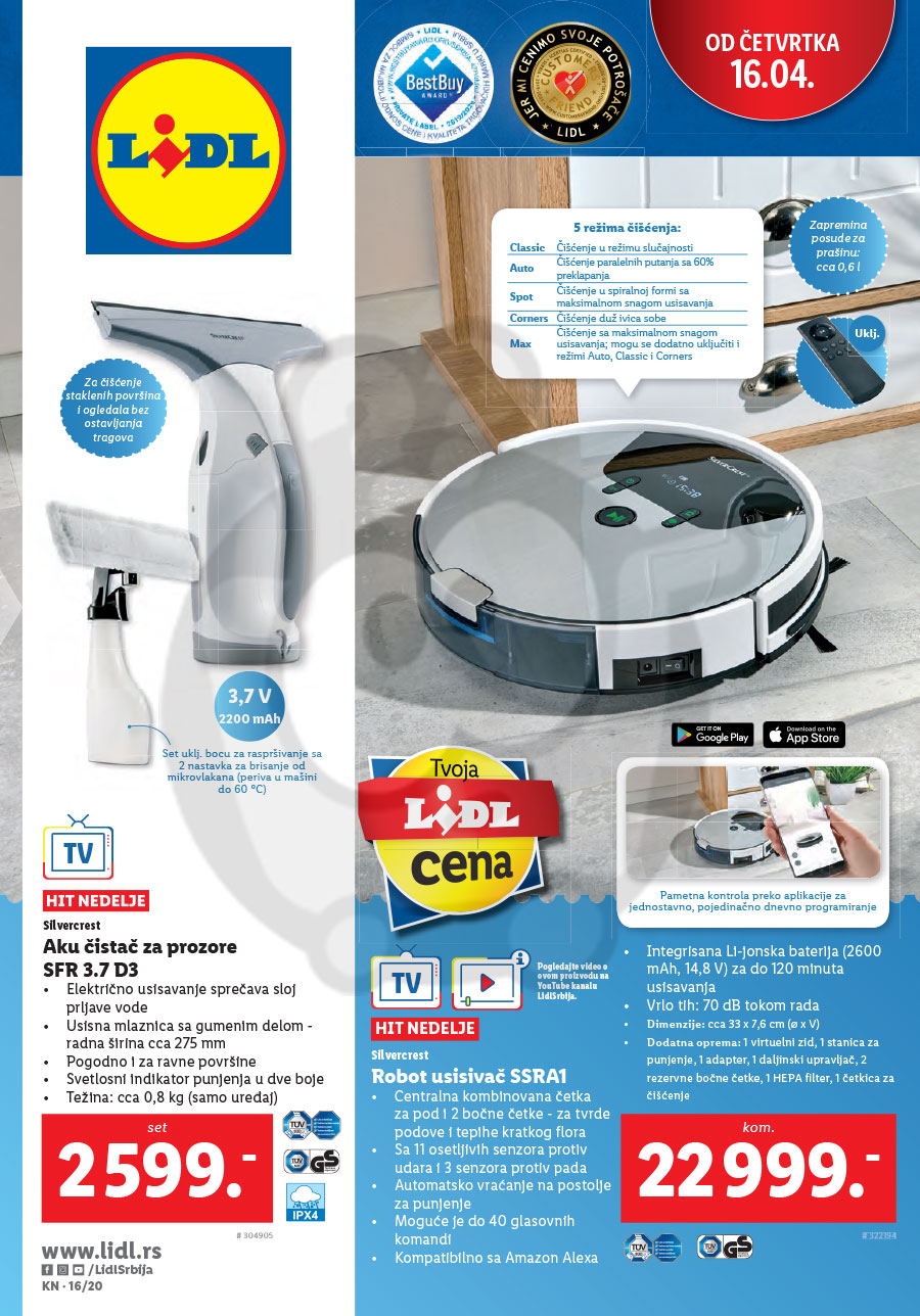 Lidl Srbija Katalog Akcija Neprehrana 16 04 22 04 2020 Kuda U Kupovinu