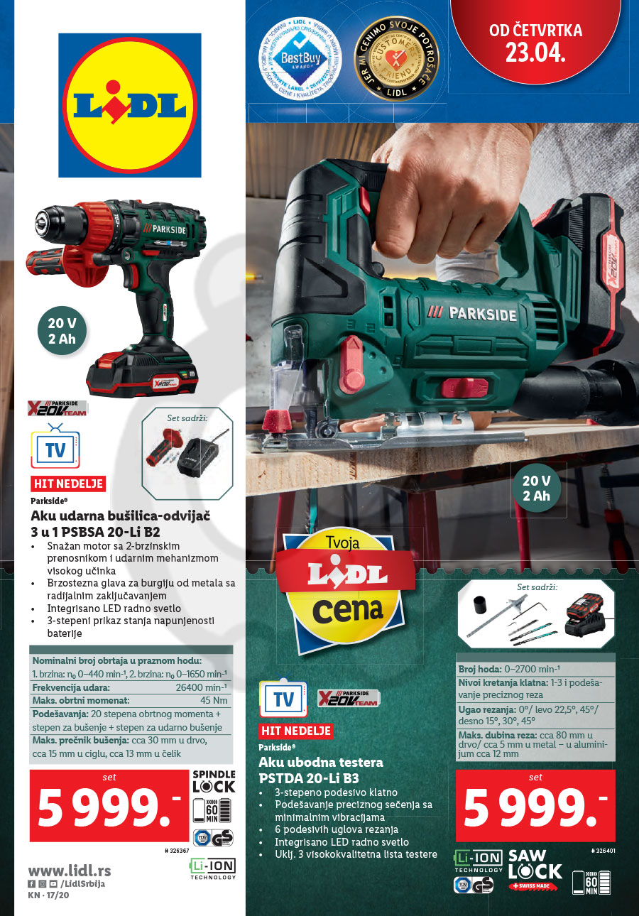 Lidl Srbija Katalog Akcija Neprehrana 23 04 29 04 2020 Kuda U Kupovinu