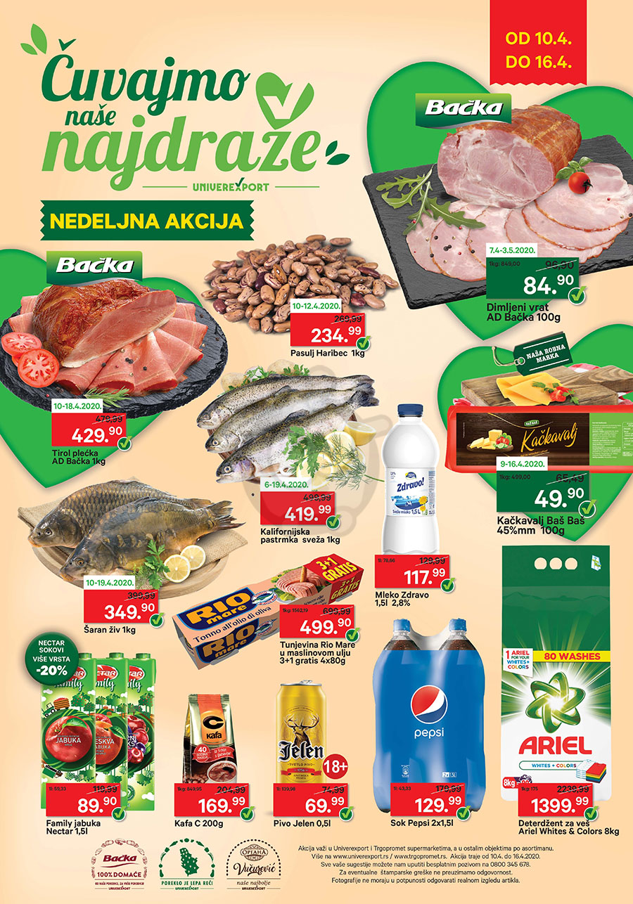 Univerexport Vikend Akcija 10 04 16 04 2020 Kuda U Kupovinu