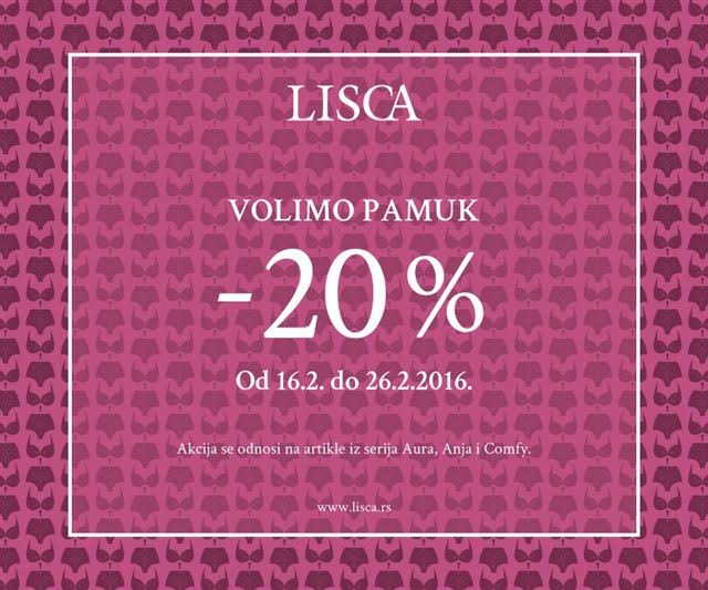 Lisca akcija - Volimo pamuk!