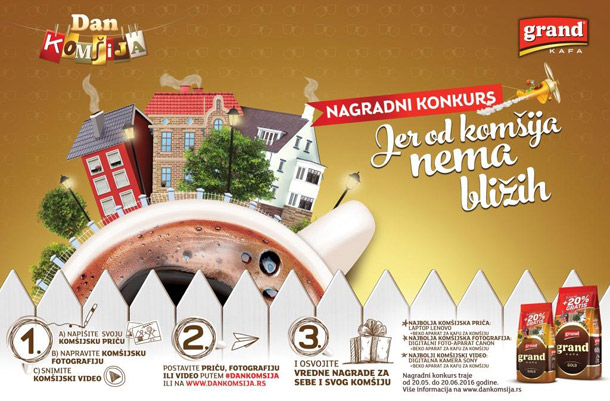 Nagradni konkurs Grand kafe u slavu komšiluka