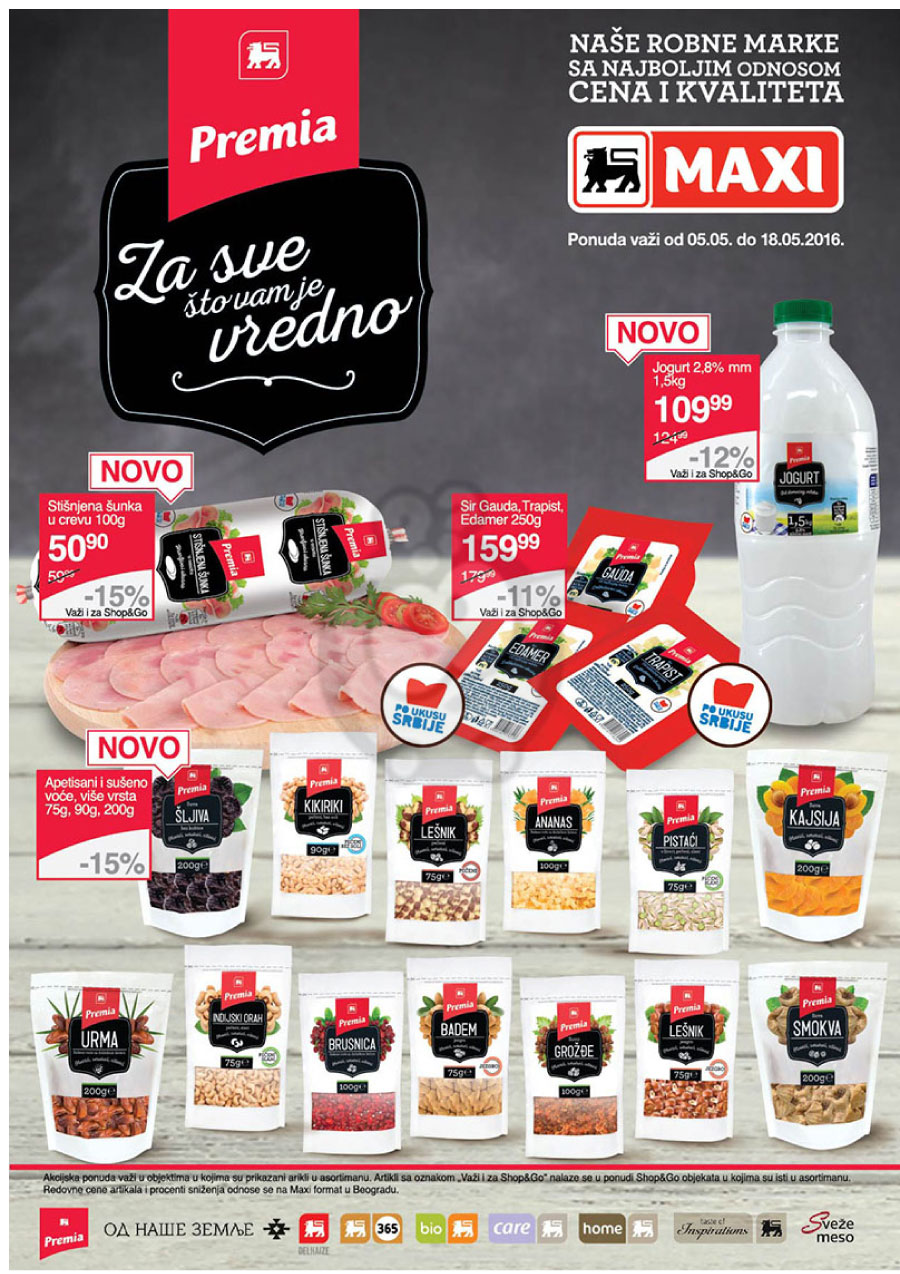 Maxi Katalog Akcija Premia 05.05. 18.05.2016. Kuda u Kupovinu