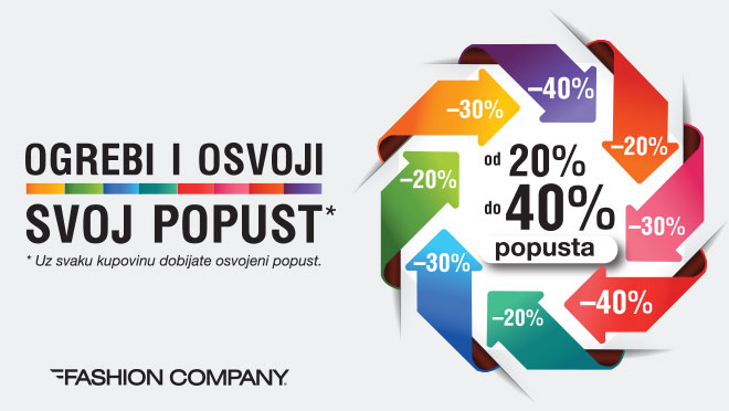 Fashion Company - OGREBI i OSVOJI POPUST DO 40%