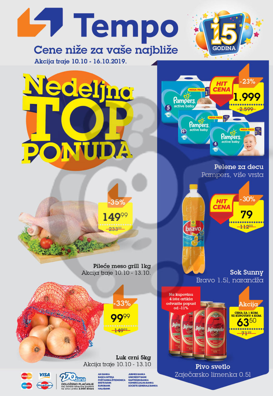 Tempo Nedeljna Akcija 10 10 16 10 2019 Kuda U Kupovinu