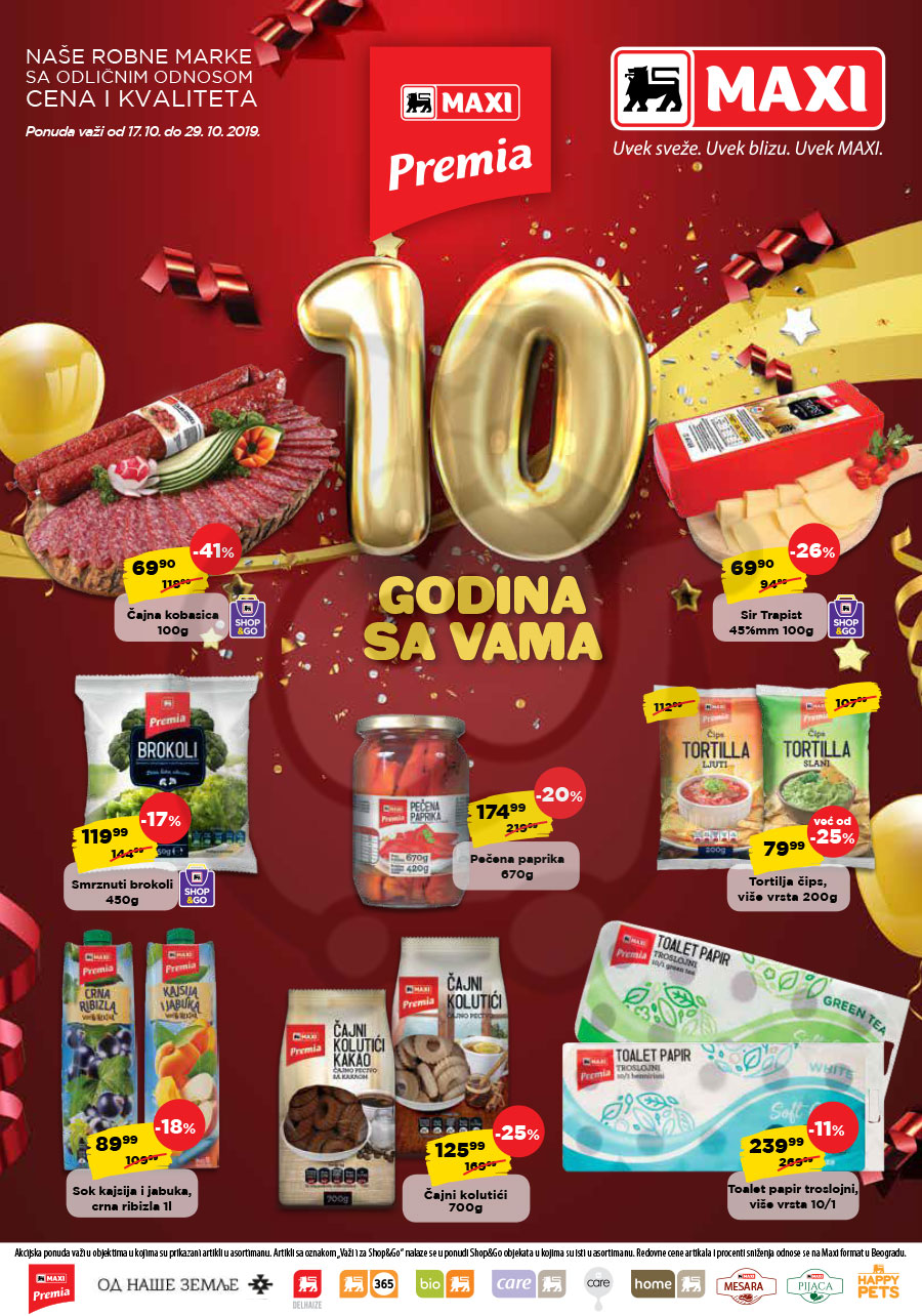 Maxi Katalog Akcija Premia Proizvodi 17.10. 29.10.2019. Kuda u Kupovinu