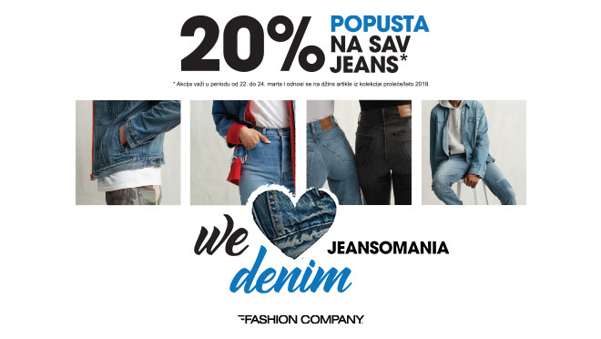 VIKEND JEANSOMANIA u Fashion Company radnjama