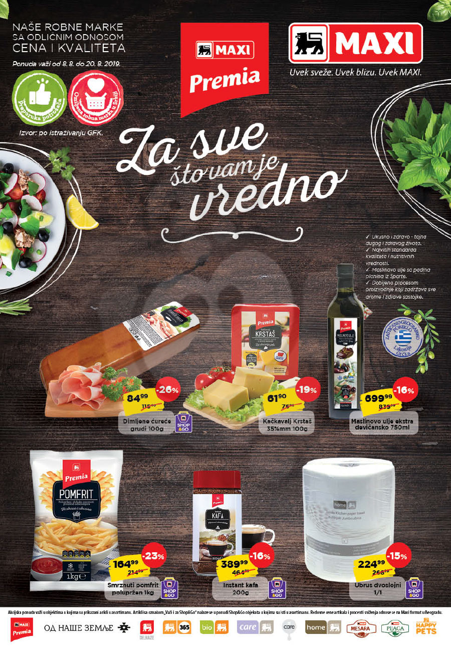Maxi Katalog Akcija Premia Proizvodi 08 08 20 08 2019 Kuda U Kupovinu