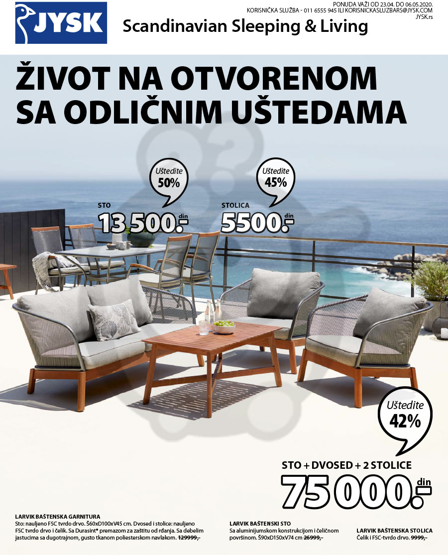JYSK Katalog Akcija 23.04. 06.05.2020. Kuda u Kupovinu