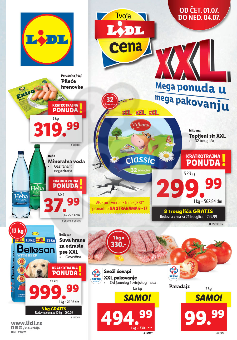 LIDL SRBIJA Katalog Akcija 01.07. 07.07.2021. Kuda u Kupovinu
