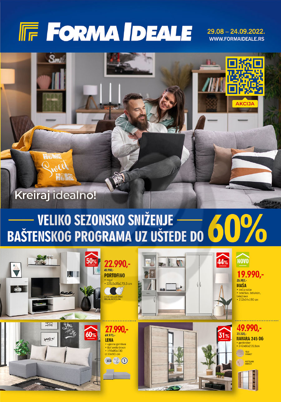 Forma Ideale Nameštaj Katalog Akcija Septembar 2022. Kuda u Kupovinu