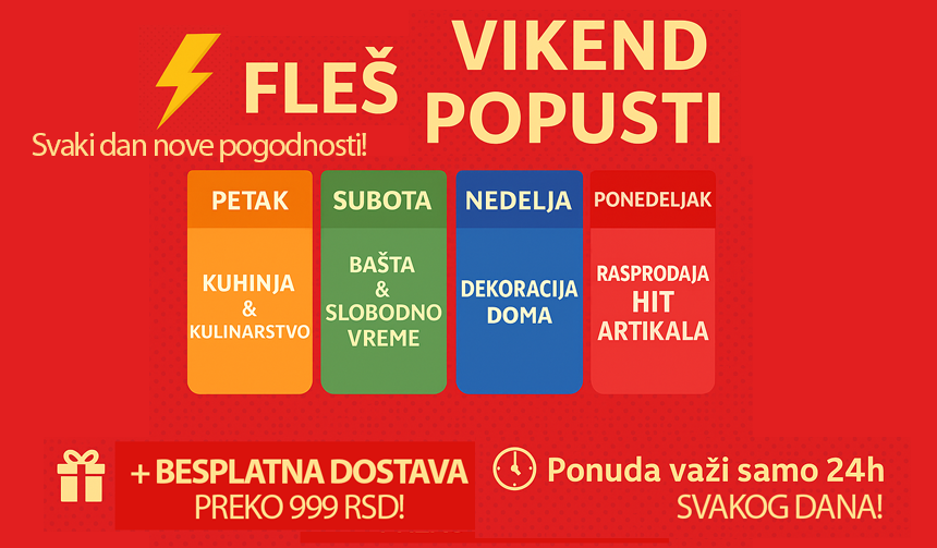 Fleš Vikend Popusti - Petak