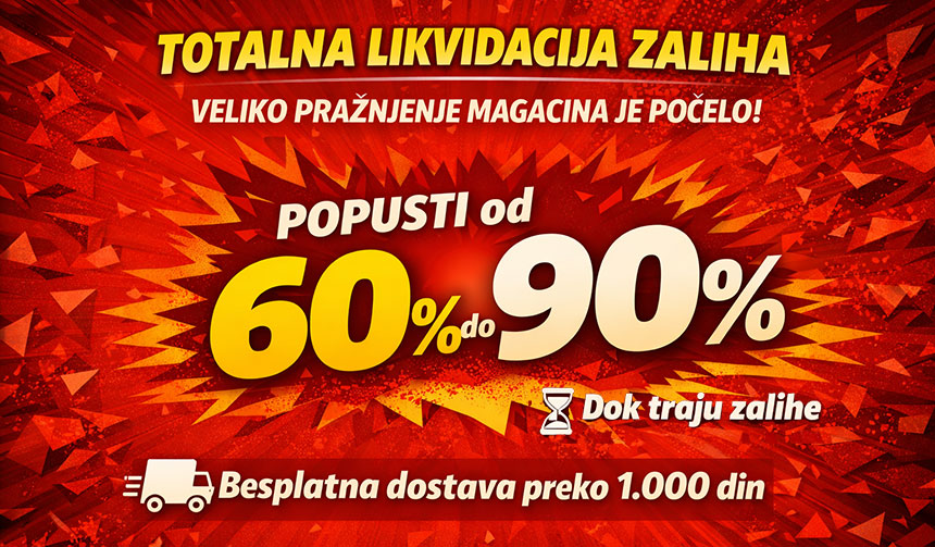 TOTALNA LIKVIDACIJA ZALIHA