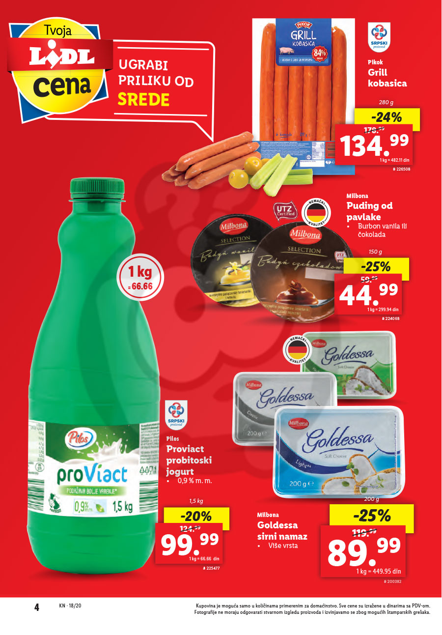 LIDL SRBIJA Katalog Akcija 29.04. 06.05.2020. Kuda u Kupovinu