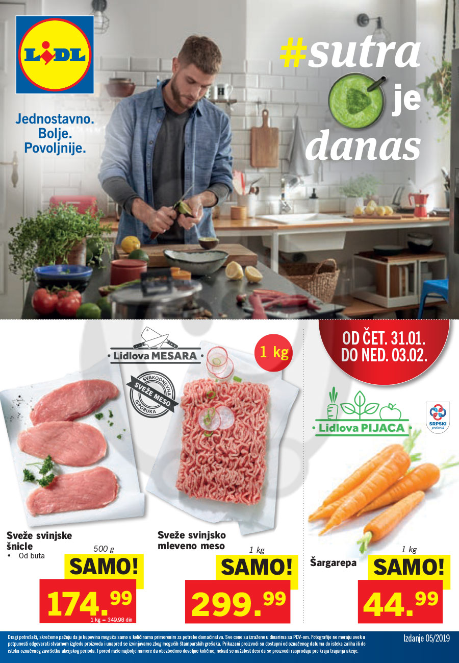 LIDL SRBIJA Katalog Akcija 31.01. - 06.02.2019. | Kuda u Kupovinu