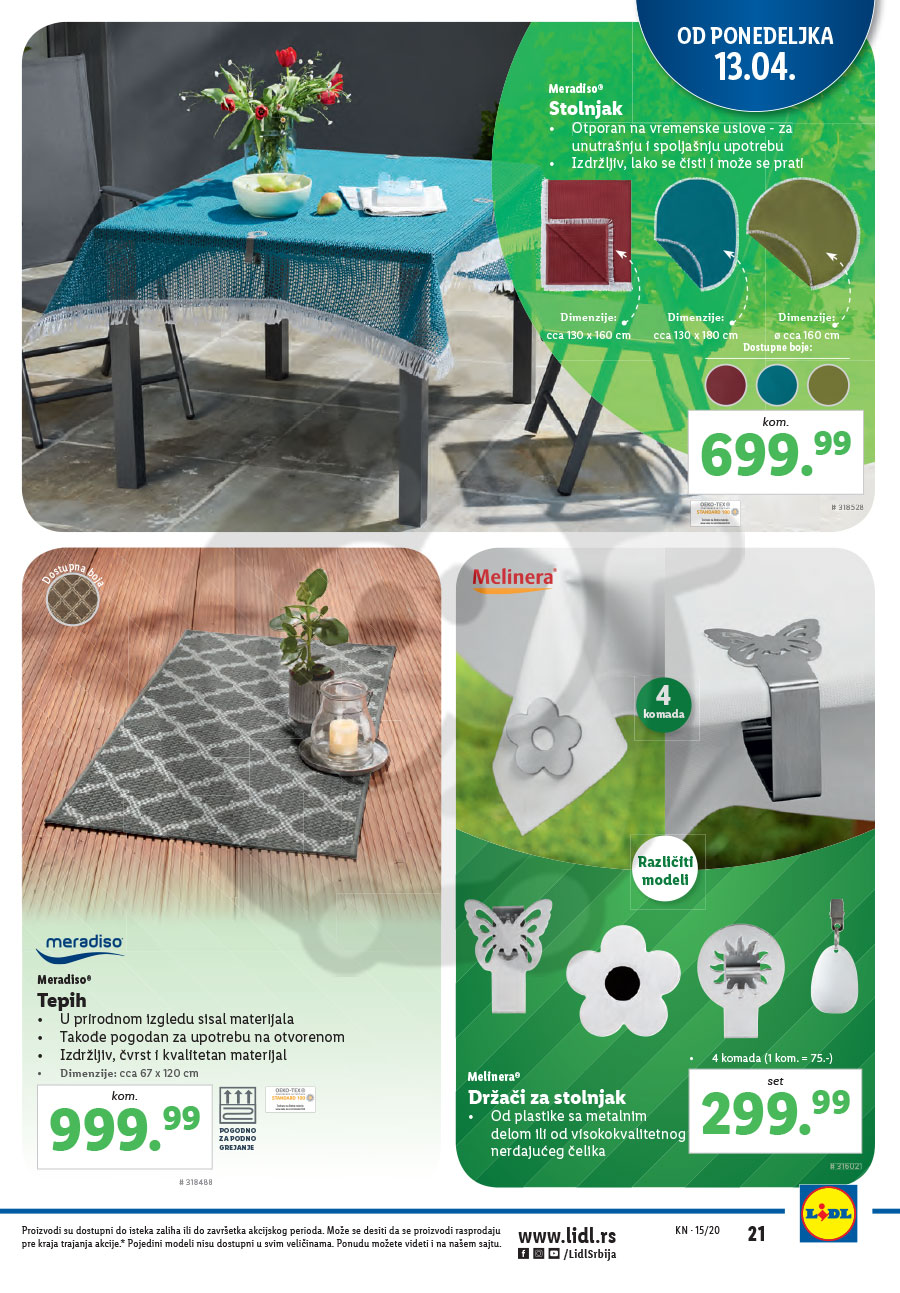LIDL SRBIJA Katalog Akcija Neprehrana 09.04. - 15.04.2020. | Kuda u