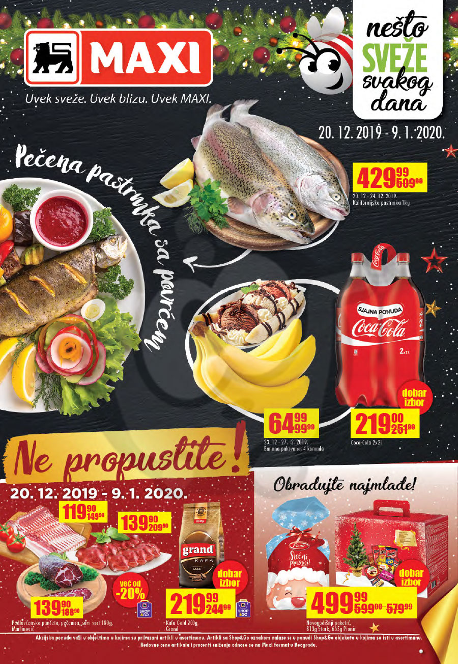 Maxi katalog akcija 20 12 2019 09 01 2020 kuda u kupovinu