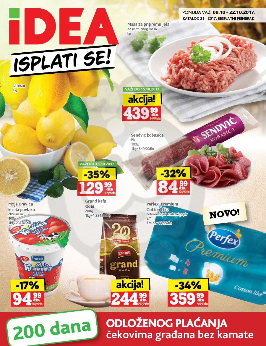 Idea Akcija Katalog Isplati se 09.10. - 22.10.2017. | Kuda u Kupovinu