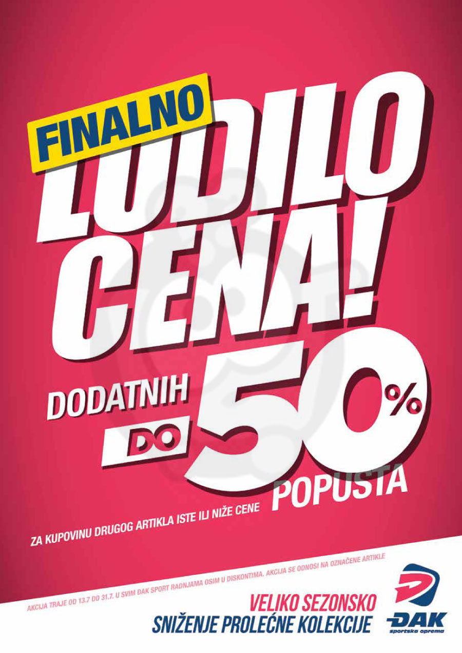 Akcija Ludilo Cena