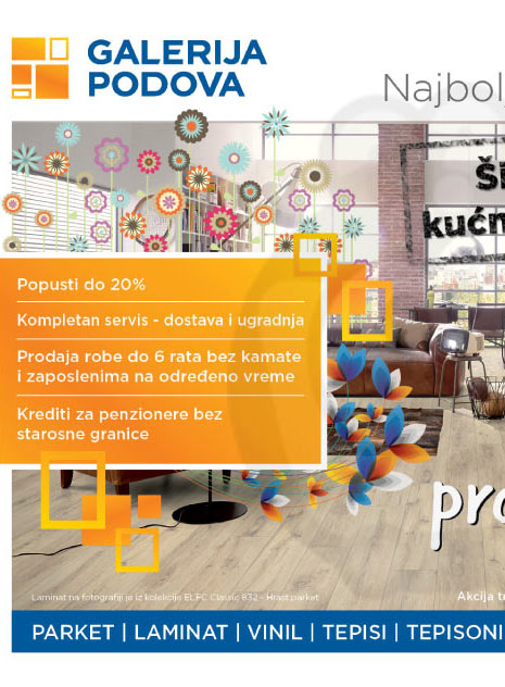 Galerija Podova Katalog Prolećna Akcija 28.03. - 30.04.2015. | Kuda u ...