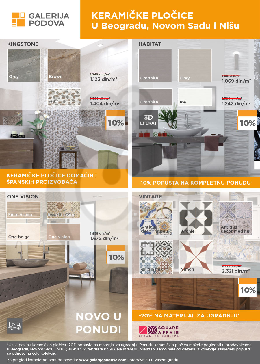 Galerija Podova Katalog Jesenja Akcija 01.10. - 30.10.2020. | Kuda u ...