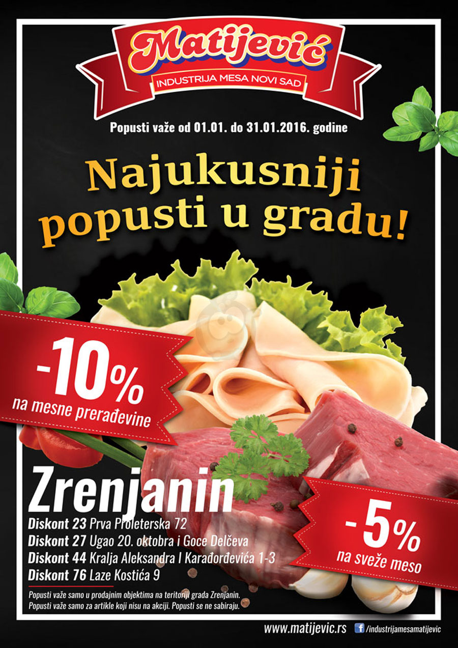 Proizvodi na akciji su obeleženi datumom trajanja - Redovne cene su podložne promenama