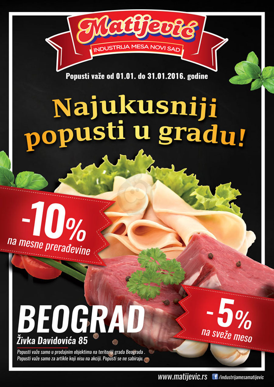 Proizvodi na akciji su obeleženi datumom trajanja - Redovne cene su podložne promenama