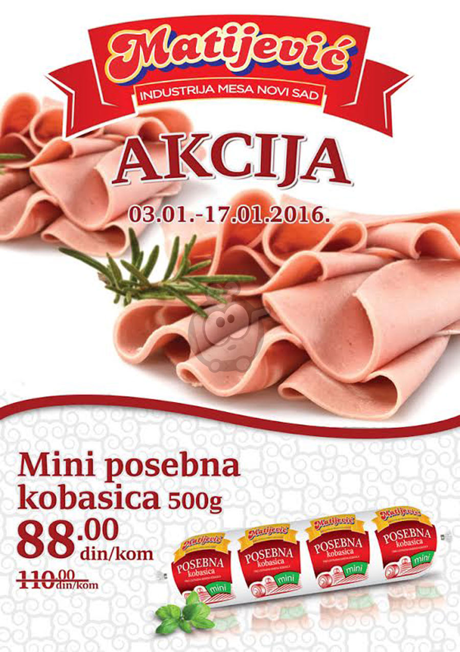 Proizvodi na akciji su obeleženi datumom trajanja - Redovne cene su podložne promenama