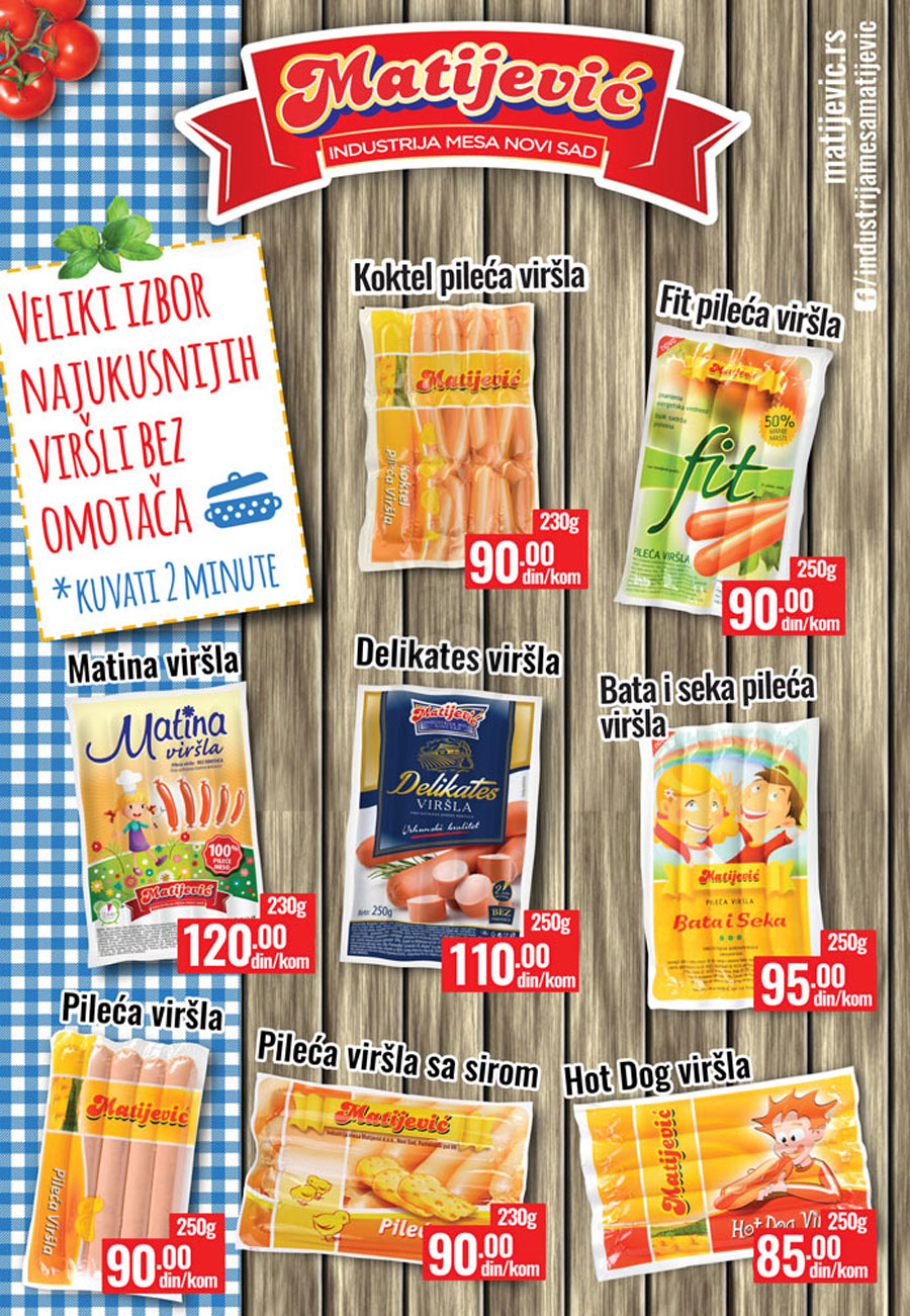 Proizvodi na akciji su obeleženi datumom trajanja - Redovne cene su podložne promenama