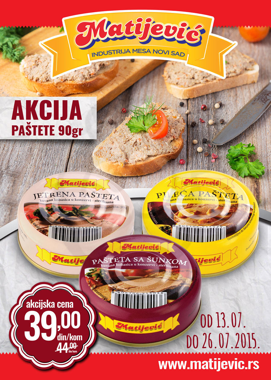 Proizvodi na akciji su obeleženi datumom trajanja - Redovne cene su podložne promenama