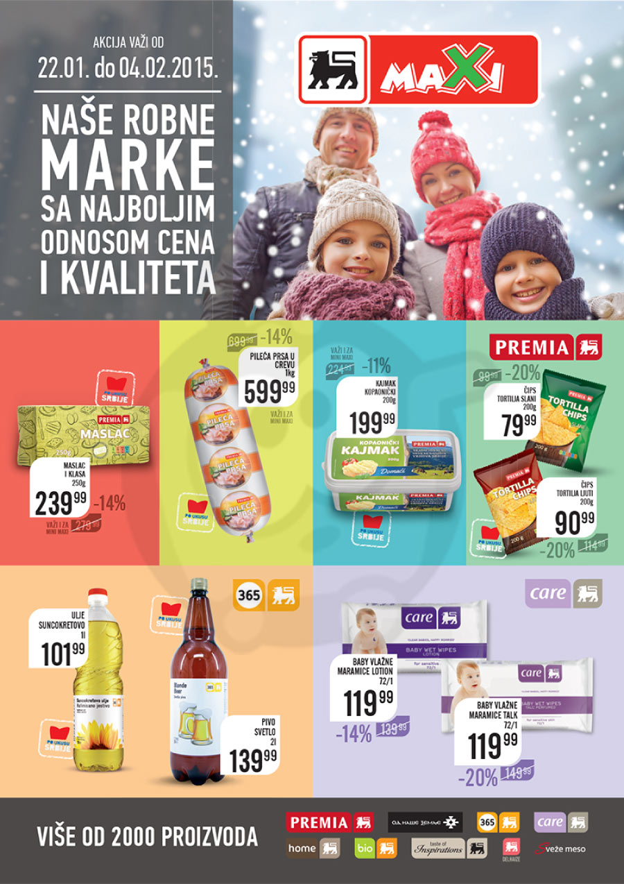 Maxi Katalog Premia Akcija 22.01. 04.02.2015. Kuda u Kupovinu