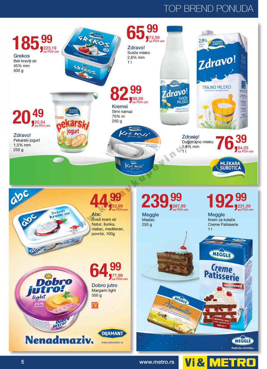 Metro Katalog Akcija Top Brend 24.07. 06.08.2014. Kuda u Kupovinu