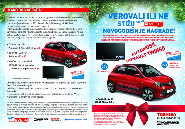 Verovali ili ne, stižu Super Vero novogodišnje nagrade!