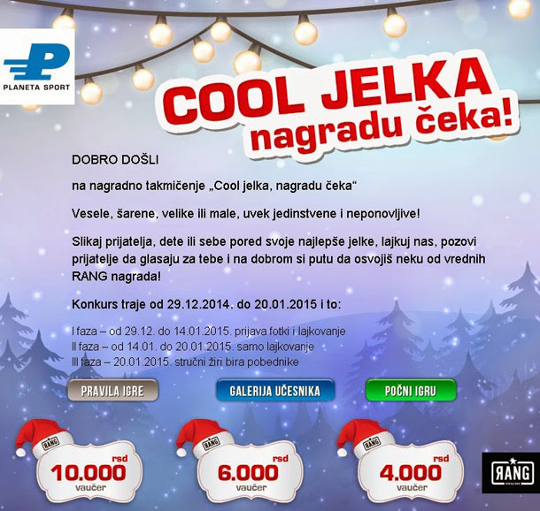 Cool jelka, nagradu čeka!