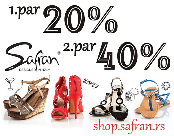 Sniženje u Šafranu 20% i 40%