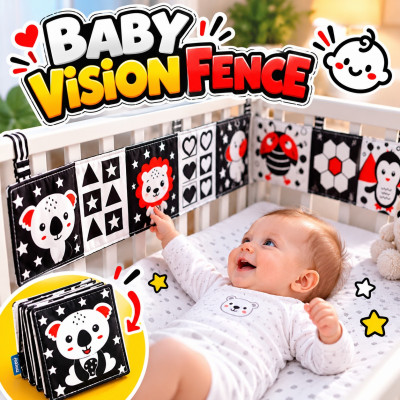 Baby Vision Fence - kontrastna razvojna ogradica za krevetac