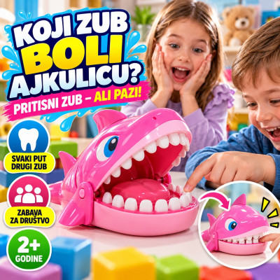 Igra za decu Shark Dentist  - Koji zub boli malu ajkulicu