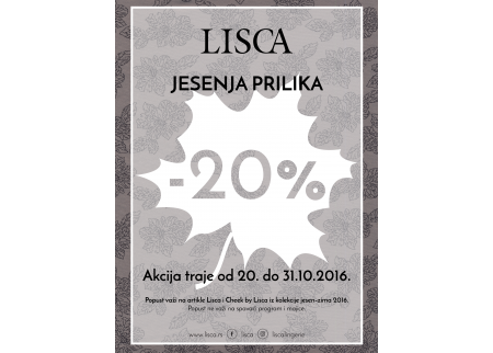 Jesenja prilika u Lisci!