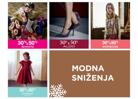 Sniženje cene - Accessorize, Aldo, Monsoon