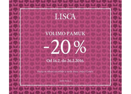 Lisca akcija - Volimo pamuk!