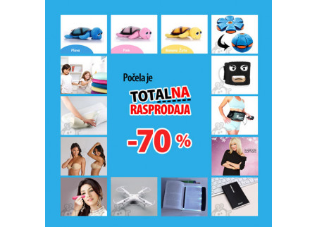 Totalna rasprodaja do - 70%!