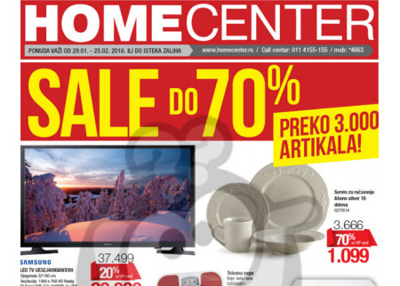 Home Center - rasprodaja do 70%!