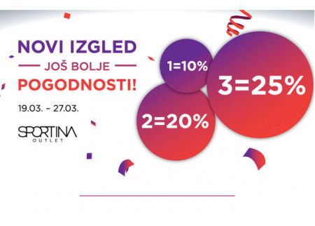 Sportina u Immo Centru - novi izgled i niže cene!