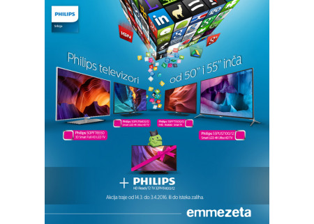Emmezeta - Philips  televizori na akciji!